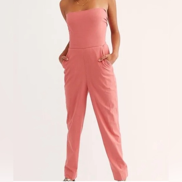 Free People Al Fresco Convertible Jumpsuit Pants Dress Endless Summer Small - Picture 3 of 9